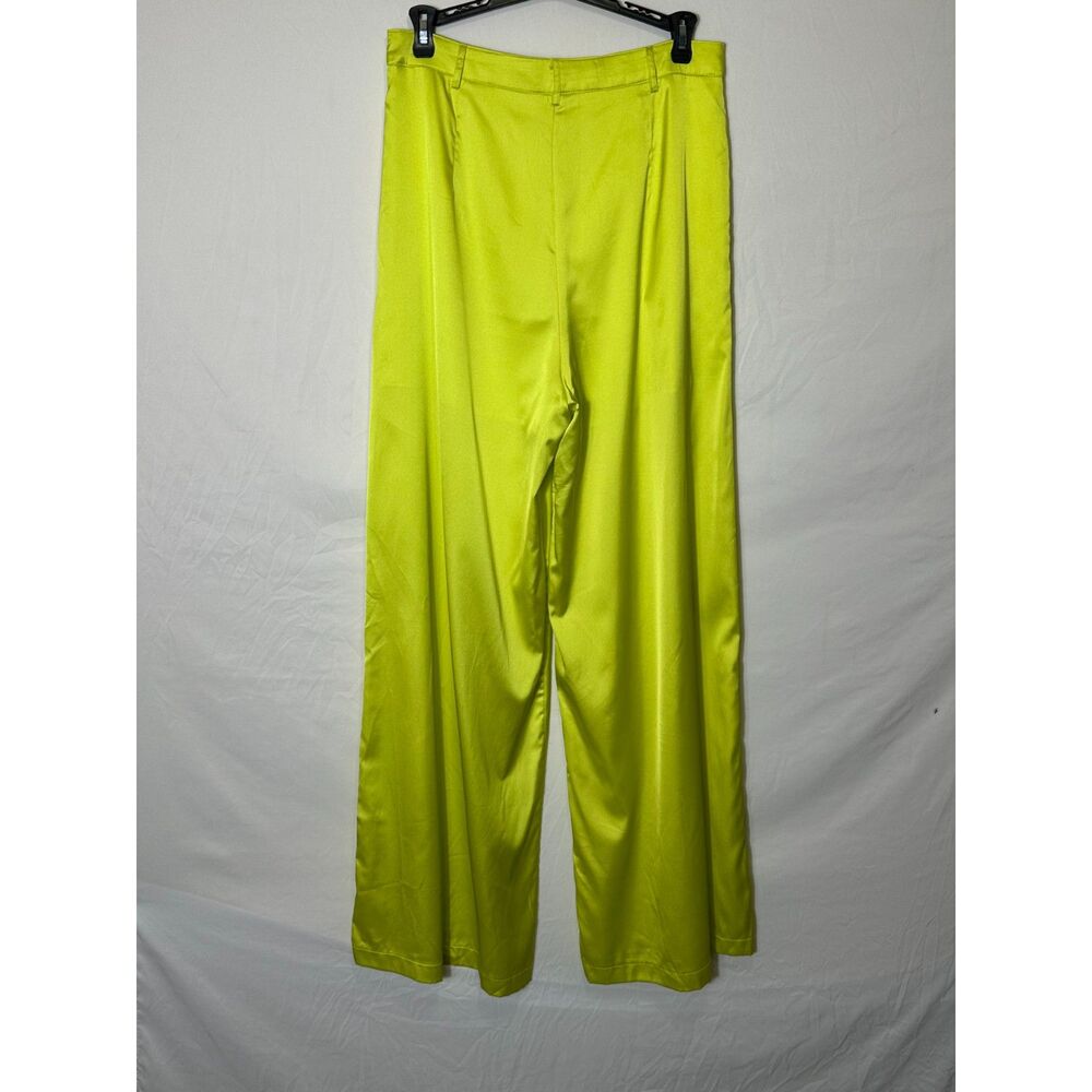 Idem Ditto Women's Neon Yellow Wide Leg Festival Rave Pants, Size M - Picture 3 of 3